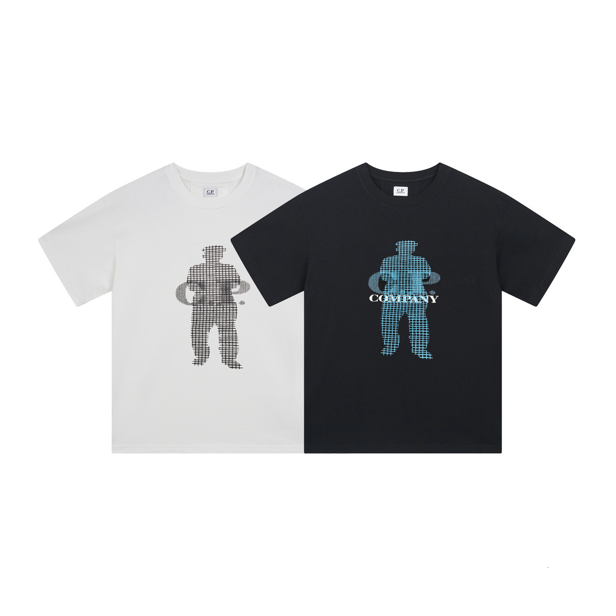 Cpcompanyyyys Short Sleeve T-Shirt Mens Round Neck Pullover Pure Cotton Sports Shirt