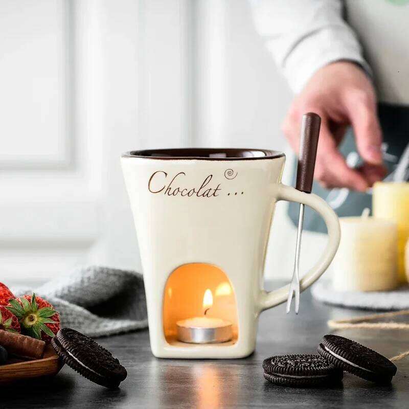 Home Double-Layer Heat-Resistant Ceramic Cup Universal, Anti-Scald Design, Ideal for Coffee & Beverages