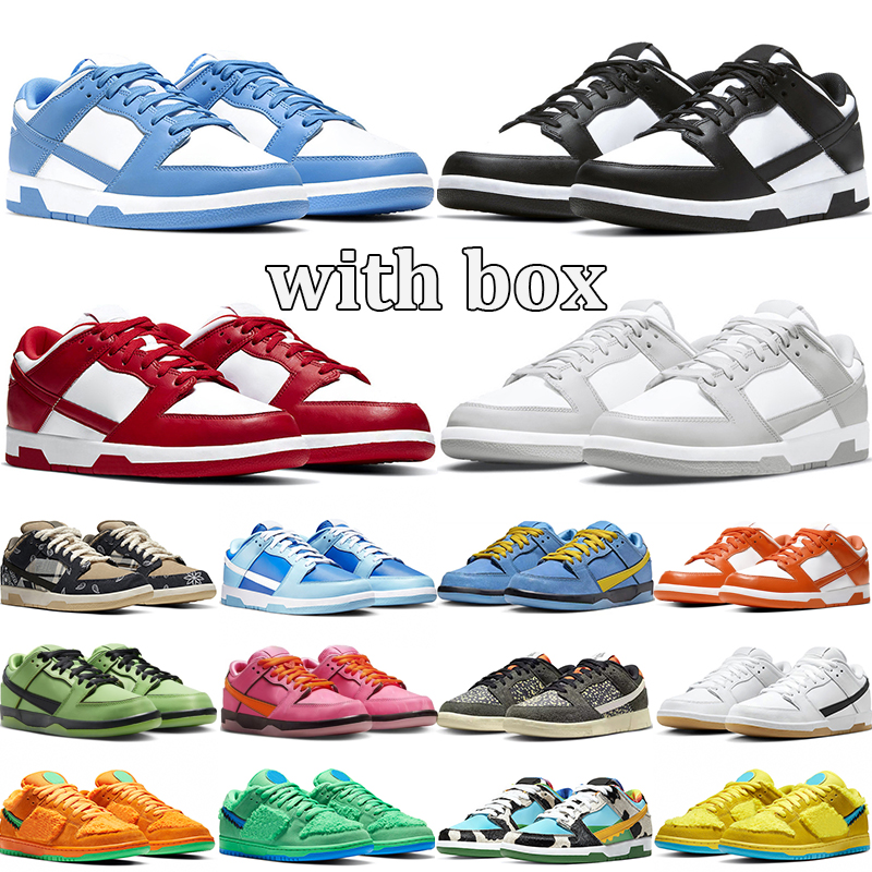 With box Designer Leisure Sneakers mens womens duncs low dunsks trainers Stylish Suitabl for Both Mal And Fmal Fashionable and versatile Sneakers Casual shoes