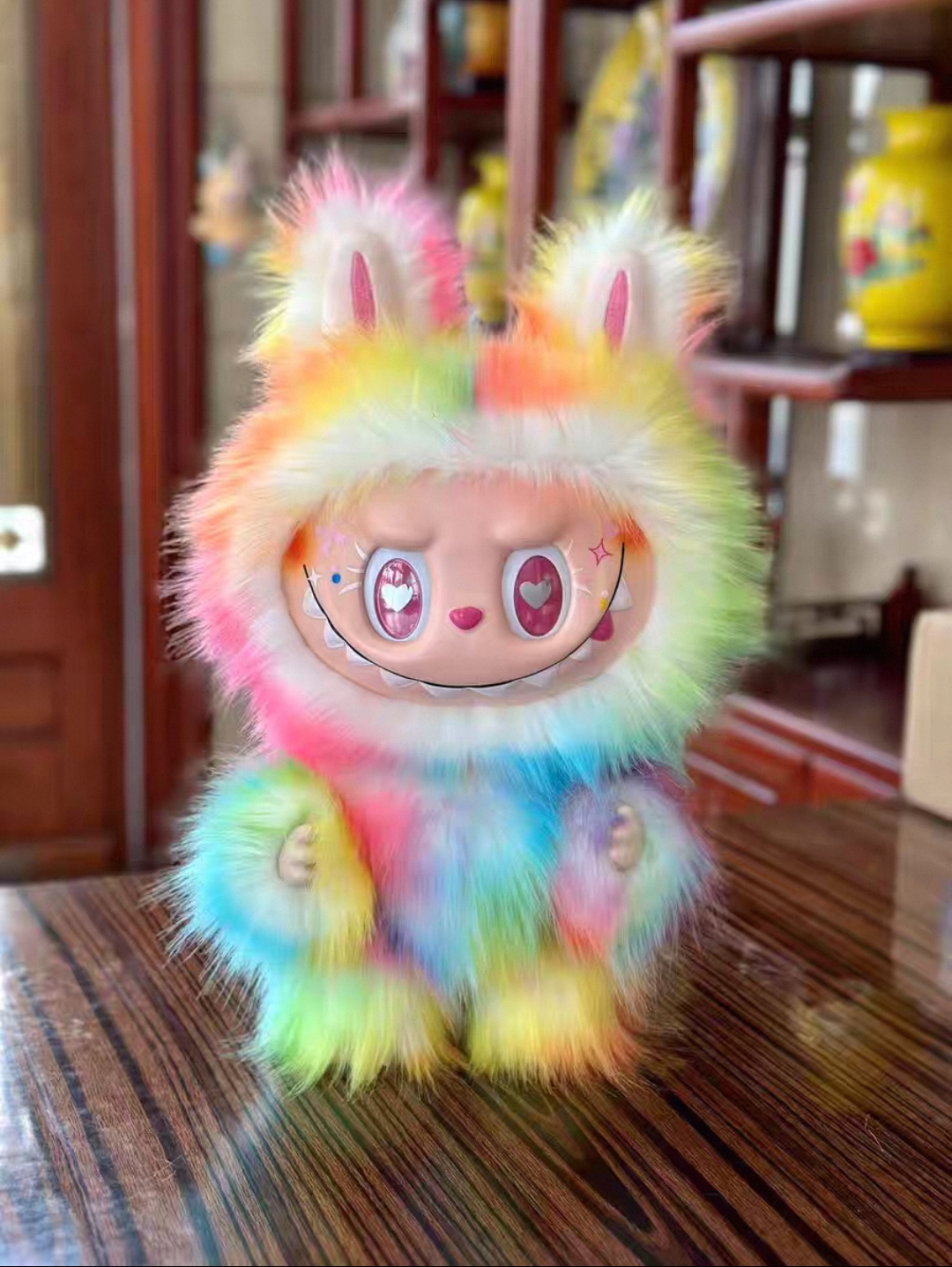 38cm Monsters Long-eared Custom Version Vinyl Plush Doll Blind Box Collectible Toy Figure Statue Home Decor QIAOWANTONG