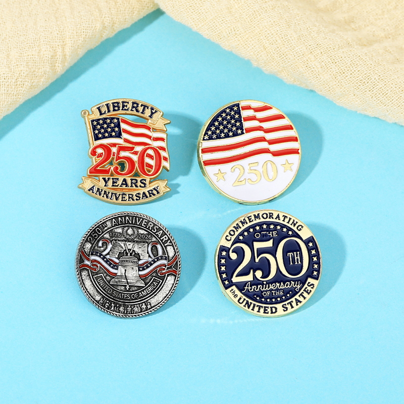 Commemorative Brooch for The 250th anniversary Of the Founding of The United States; Veterans' Commemorative Badge 27