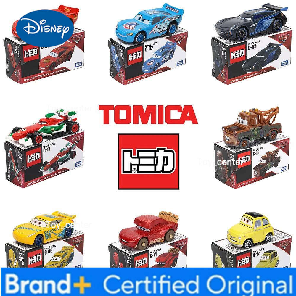 Disney Takara Tomy Cars Lightning McQueen Jackson Storm Alloy car model die-casting collection giving classic children's gift toys H260113