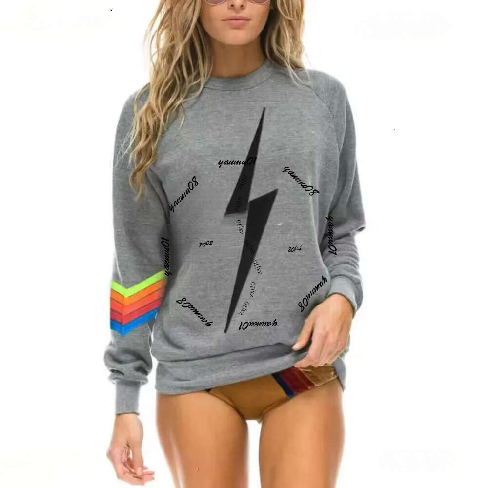 Aviaters Nationhoodie Sports Tracksuit Designer Womens Rainbow Stripe Aviators Nations Zipper Sweatshirt High Street Y2k Cardigan Casual Loose Streetwear A90