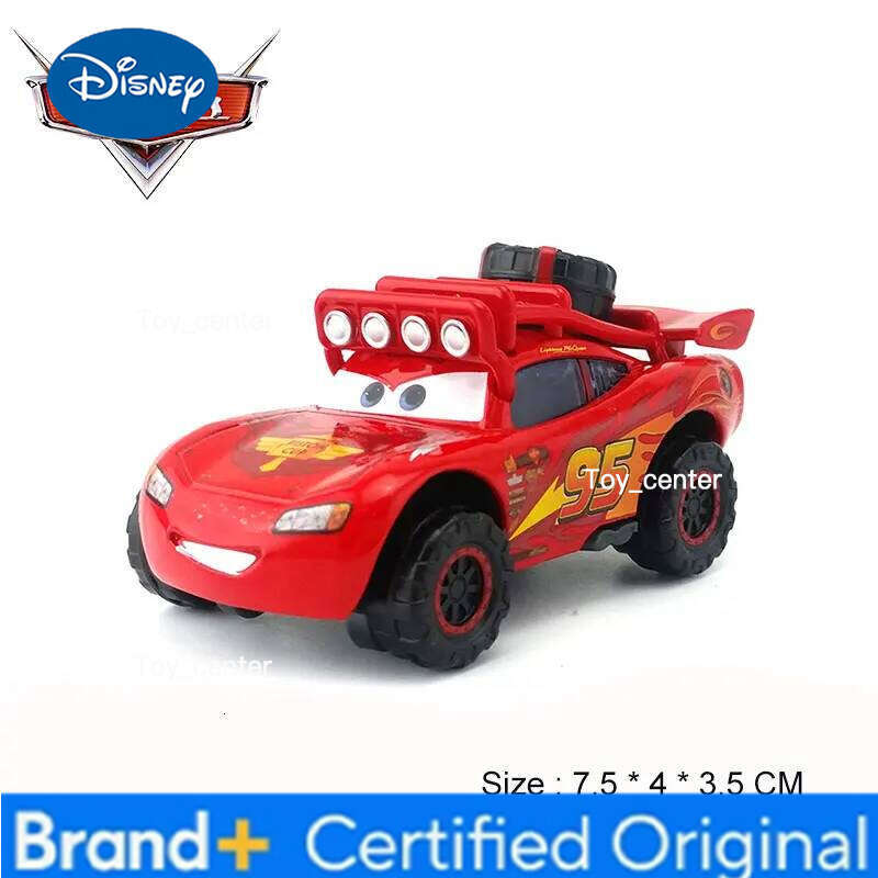 Disney Pixar Cars 2 Red Off-road High Foot Lightning McQueen 1:55 Diecast Metal Alloy Toys Car Boys Birthday Christmas Gifts H260113