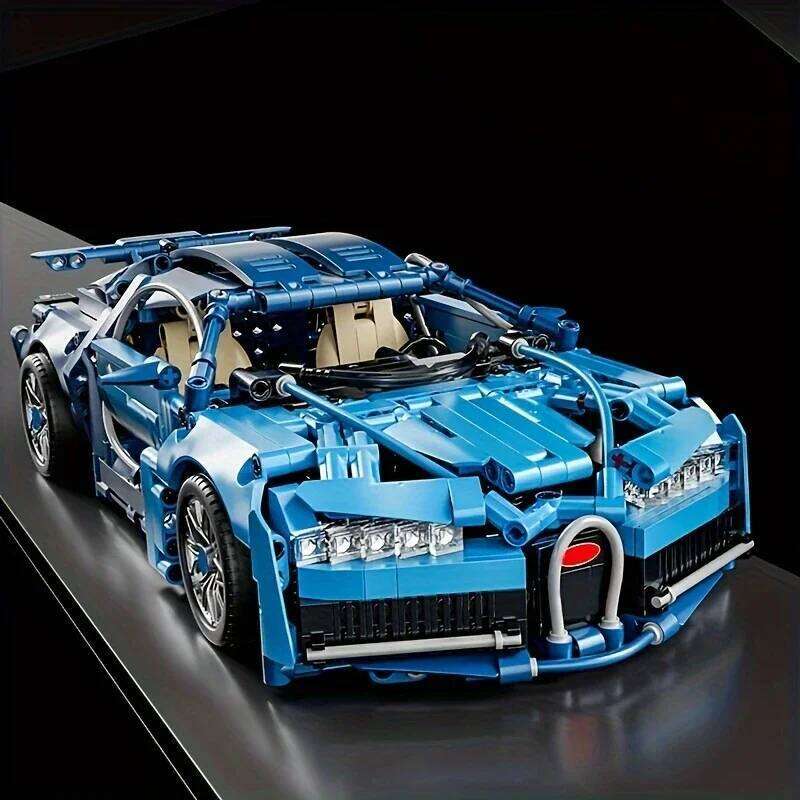 Blue Sports Car Toy Model - Fashion Design, Cultivate Creativity and Hands-On Ability, Suitable for Daily Entertainment L260606