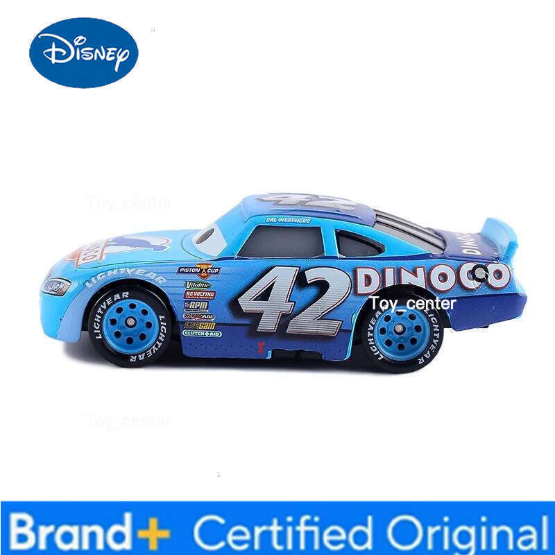 Disney Pixar Cars Toys Lightning McQueen Collection No.42 Cal Weathers 1:55 Diecast Metal Alloy Boy Toy Car Kids Birthday Gift H260113