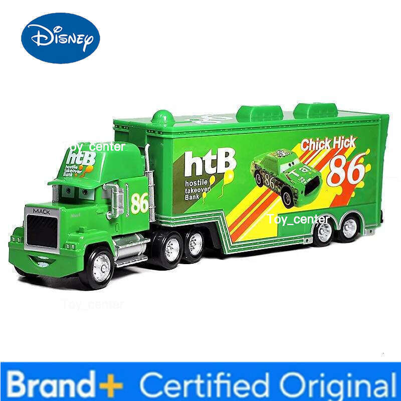 Disney Toys Pixar Cars 3 Lightning Mcqueen Container truck Racing Family Collection Flo Diecast Model Car Boy Girl Children Gift H260113