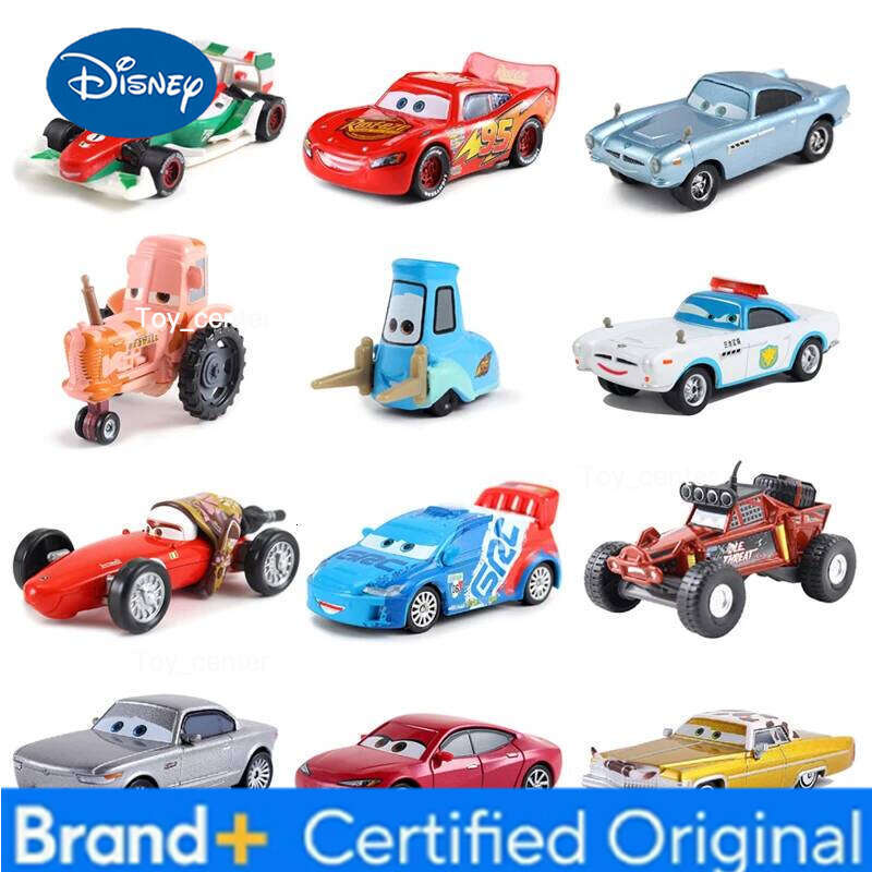 Disney Pixar Cars 2 3 Toys Lightning Mcqueen Francesco McMissile Collection 1:55 Diecast Metal Alloy Model Car Toy Kids Gift H260113