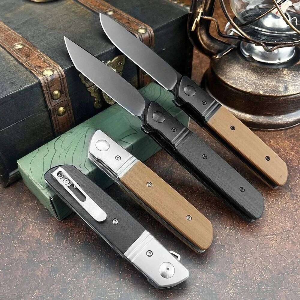 Outdoor Survival D2 Steel Tactical Folding Multifunctional Camping Self-Defense EDC Knife G10 High-Quality Outdoor Equipment