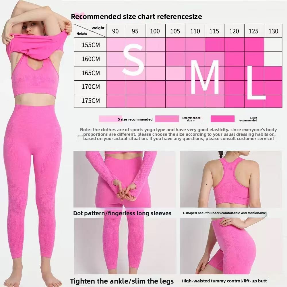 Five-Piece Custom Yoga Set: Women's Fitness Wear Collection New Autumn/Winter Polka Dot Slimming Workout Set Short Sleeve hot-sale products