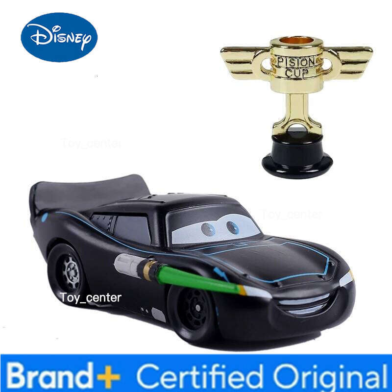 Disney Racing Mobilization Matte Black Star Warrior McQueen Car Cartoon Model Piston Cup Set Children's Birthday Gift Toy H260113