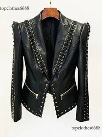 Purchasing 2026 Designer's New Fashionable Chicken Eye Tie Rope Slim Fit Leather Suit Jacket, Luxury leather jacket Coat