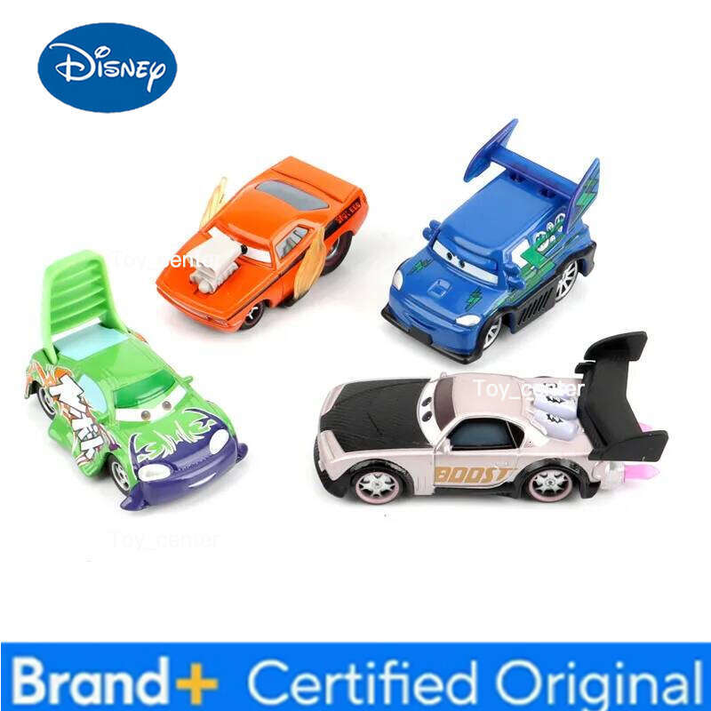 Disney Children Toys Pixar Cars Lightning McQueen Boost Wingo DJ Snot Rod 1:55 Diecast Metal Alloy Model Car Kid Gift H260113