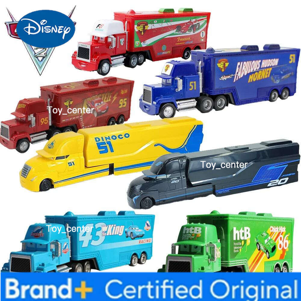 Disney Pixar Cars And Toy Set The King Cruz Lightning Mcqueen Mike Uncle 1/43 Diecast Model Trucks Toys Gift For Kids H260113