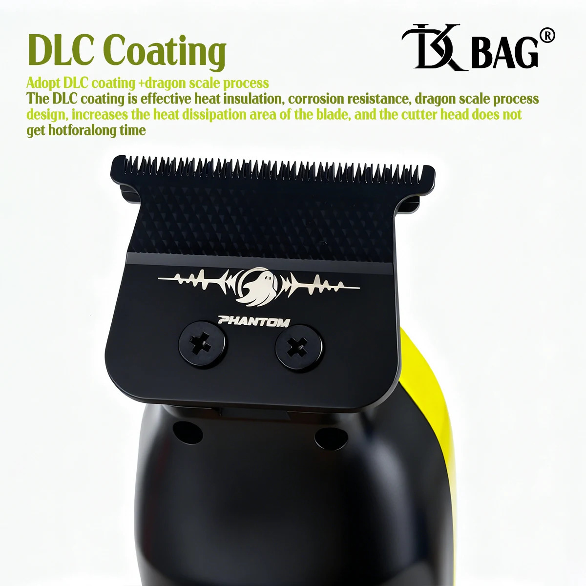DK 088 Professional Mens Trimmer 7500RPM External Rotor Brushless Motor Barber Scalelike DLC Blade Hair Clipper Salon Use 260112 C260312