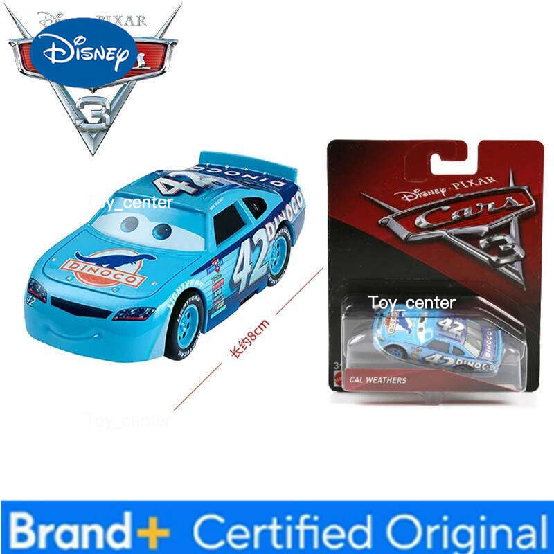 Disney Pixar 3 No. 42 CAL WEATHERS DINOCO Alloy Car Models BRINQUEDO Kids Cars Educational Toy Best Children Gift H260113