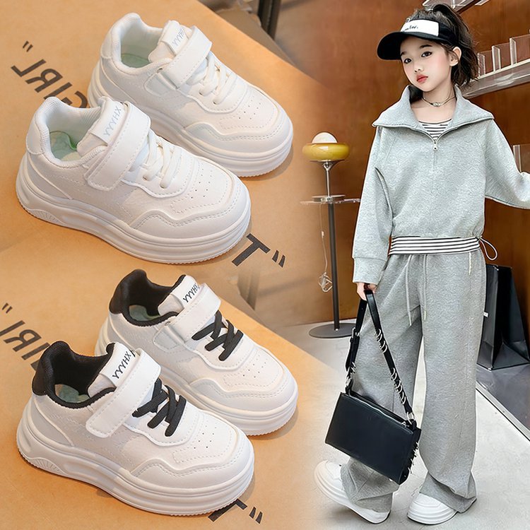 zapatillas Girl shoe spring Autumn Boy White Shoe Casual Running kid Shoe Anti Slip Soft Sole Sneaker kid tenis Size 26 - 37