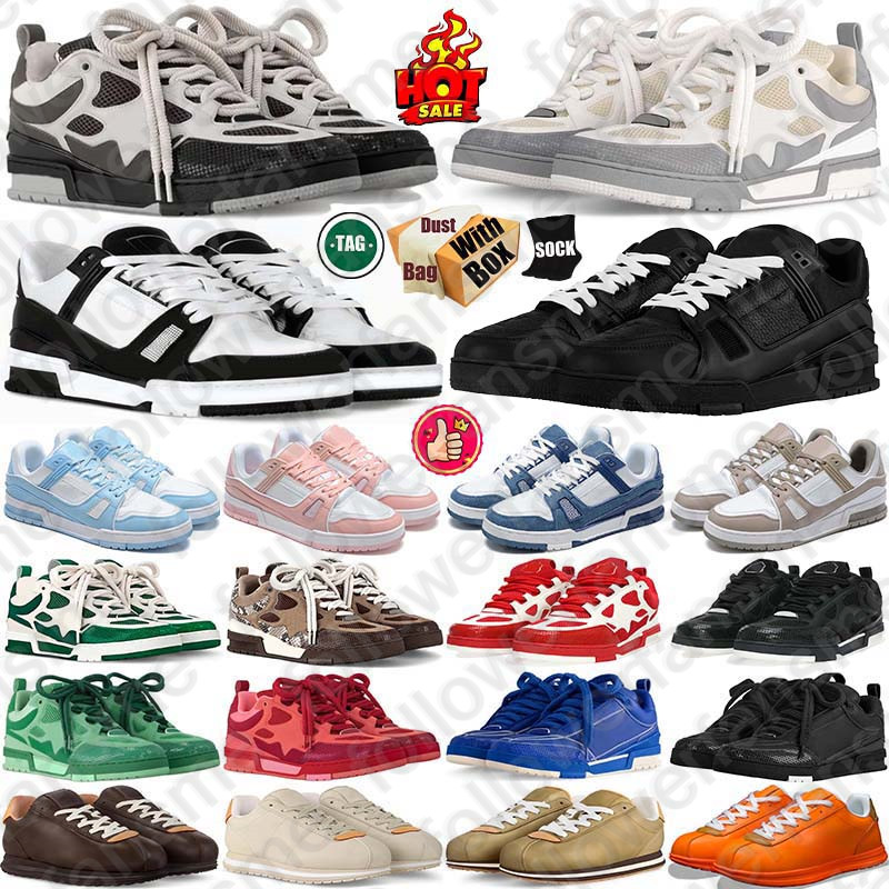 Free Shipping With Box Designer sneakers lvs skate shoes skates Classic chaussure schuhe for mens womens men women trainers Zapato schoenen scarpe discount