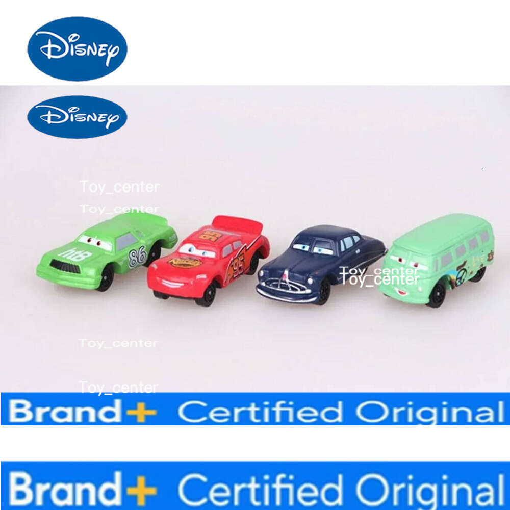 Disney 14PCS Story Lightning McQueen Car King Roadbuster Screw Die Animation Model Doll Ornaments Happy Birthday Cake Topper H260113
