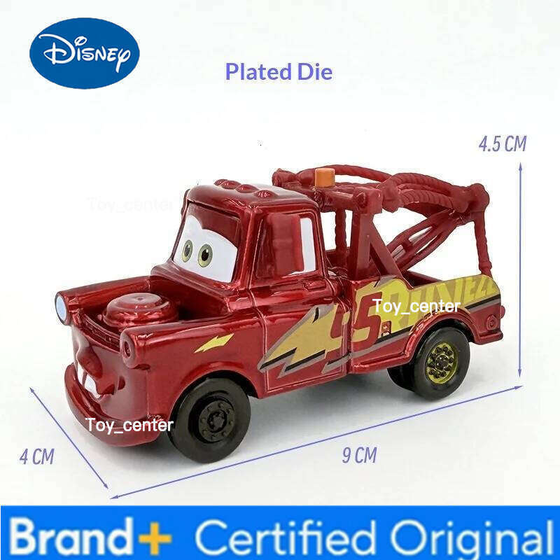 Disney Pixar Cars Mater Diecast Toy Car Collection, New Chrome Finish in Multiple Styles - 1:55 Scale Alloy Vehicles & Gift H260113