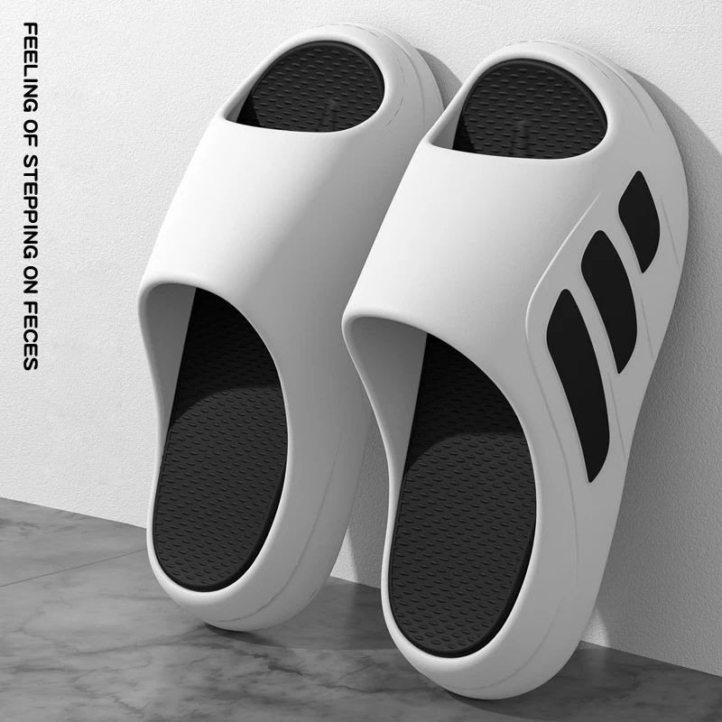 Slippers Men Slides With A Sense High Aesthetic Value External Wear Anti Slip Thick Bottom Beach Cool For