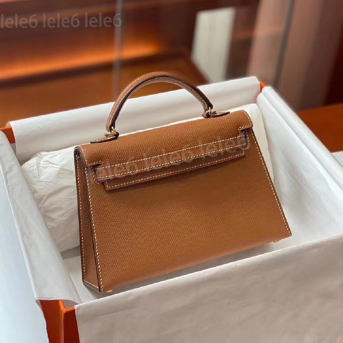 designer mini kell mirror quality mini bag shoulder bag handbag luxury women crossbody bag genuine leather tote with lock and key cowhide 19cm purse