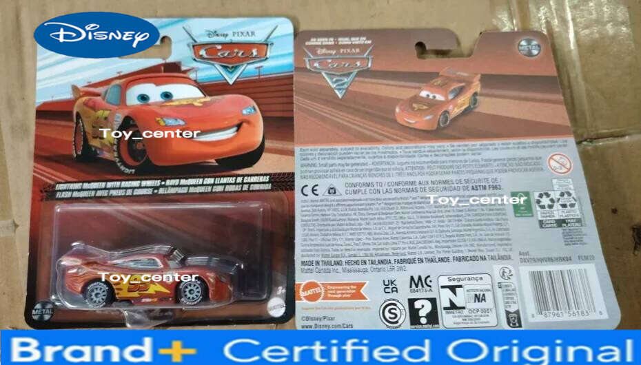 Disney x Mattel Cars Official Die-cast Metal Vehicles Lightning McQueen & Mater, Premium Collectible Toy Cars, Gift for Kids H2601131
