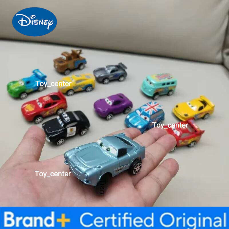 Disney HOT! 12PCS/Set Box Pixar Back Force Lightning Mcqueen Jackson Storm Mater Model Car Toys Christmas Gift for Kids H260113