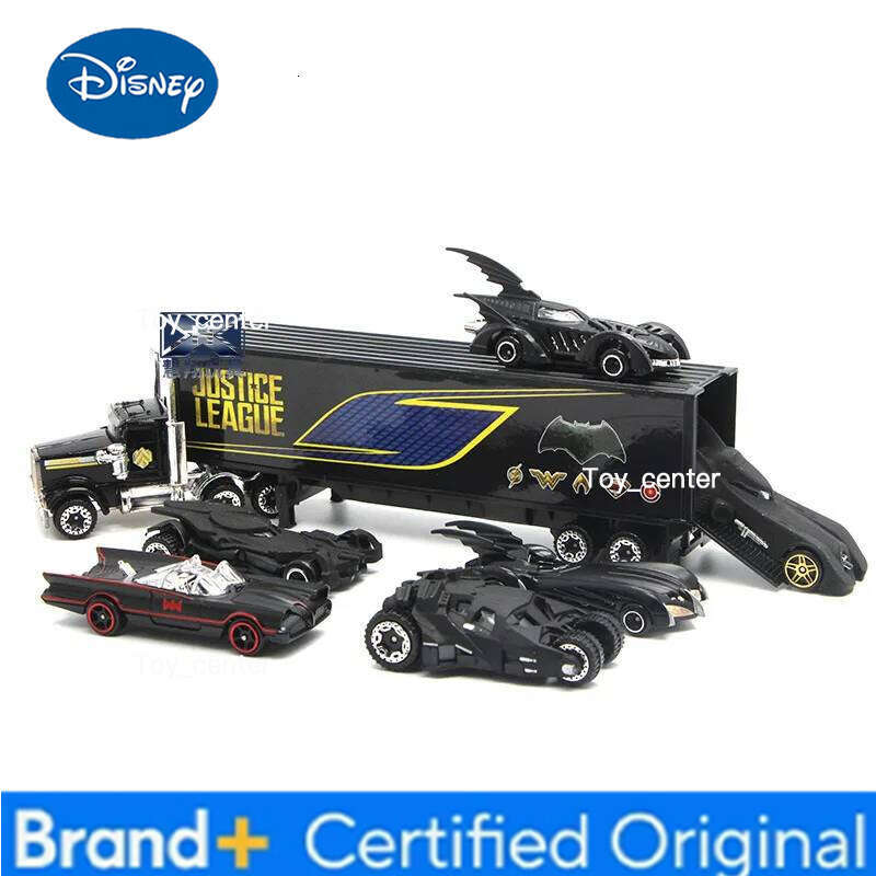 Disney New Alloy War Toy 6 Tank with Container Truck Children's Pocket Set Small Car H260113