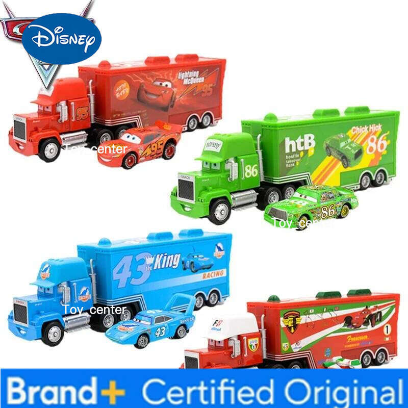 Disney pcs 1:55 Pixar Cars 2 Lightning McQueen Uncle Jimmy The King Chick Hicks Metal Modle Educational Toys Car Gift For Kids H260113