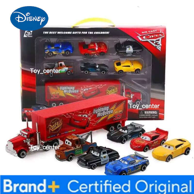 Disney New 7pcs Pixar Car 3 Diecast Metal Toys Set With Lightning Mcqueen Mater Jackson Storm Children'S Play Vehicles Model Cars Gift H260113