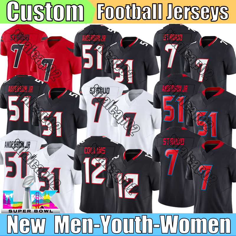 Houstons city Texan jersey Stroud Anderson Jr Hunter Lassiter Schultz Diggs Jerseys Stingley Jr Foster Hunter Fairbairn Schultz Football Jerseys