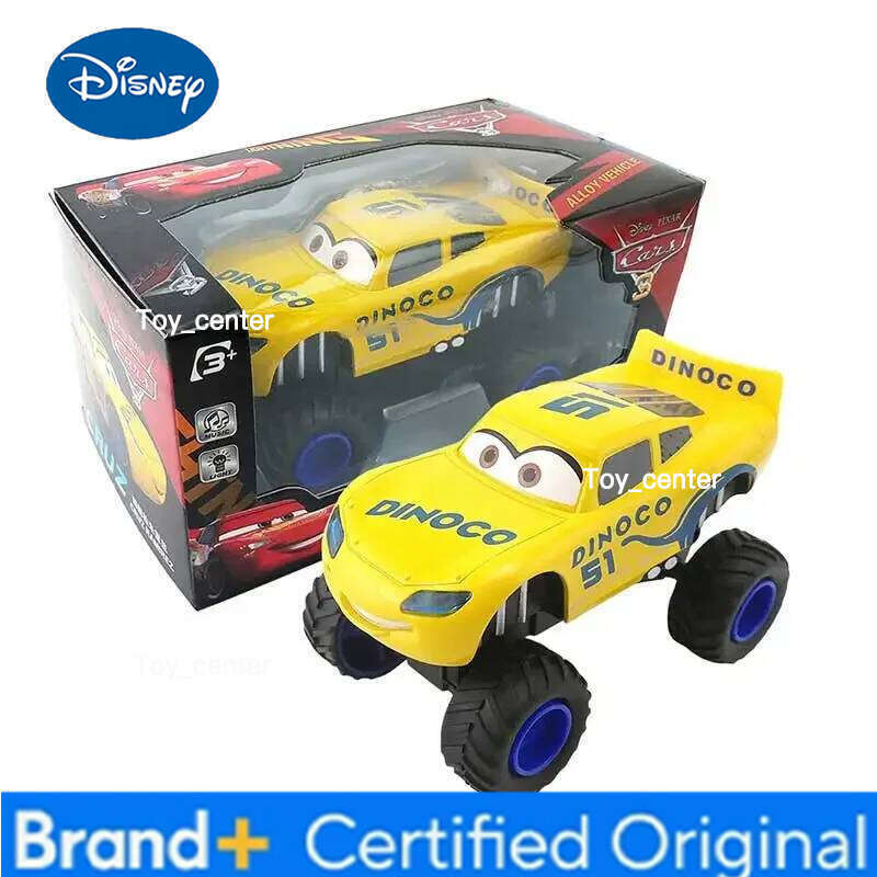 Disney Pixar Cars 3 Lightning McQueen Black Storm Jackson Cruz Sound and Light Big wheel Off road Alloy Car Children's Gift H260113