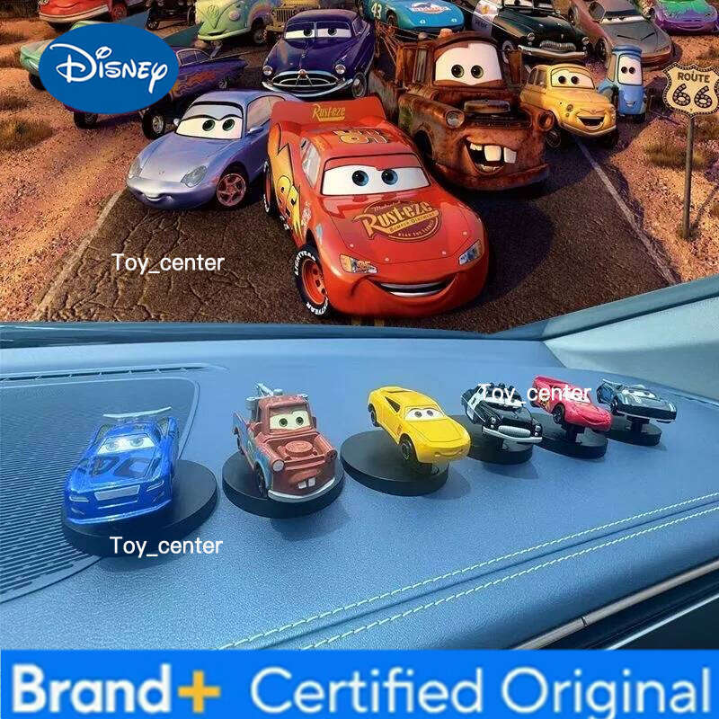 Disney Cars Lightning Mcqueen Drift Rotation Dashboard Turning Decoration Automotive Center Console Decorate H260113
