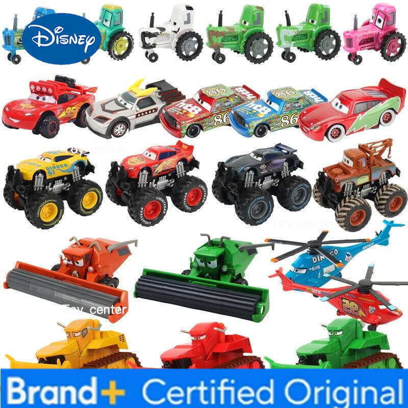 Disney Pixar Cars Lightning McQueen Rhapsody Matador Bulldozer Truck Mater Harvester 1:55 Diecast Metal Alloy Car Model Toy H260113