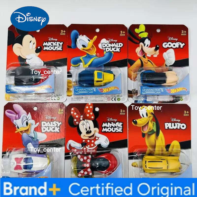 Disney Hot Sell Cartoon Alloy Mini - Mickey & Minnie Scooter, Metal Inertia Car, Kids' Gift, Collectible Racing Car Model H260113