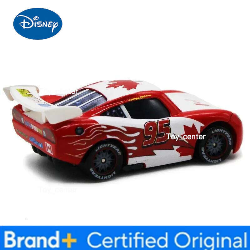 Disney 1:55 Pixar Cars Canada America Germany Britain Edition McQueen Rare Car Model Die Casting Children Toy Christmas Gift H260113