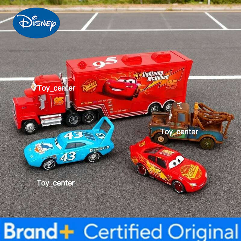 Disney 2026 HOT 12Pcs Pixar Cars Gift Box Metal Diecast lightning McQueen Car Model Toy Jackson Uncle Truck Boy Birthday Toys H2601131