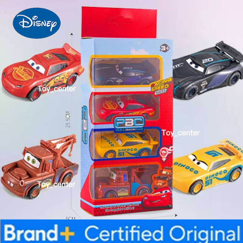 Disney Hot Pixar Off-Road Vehicle Pullback Toy Set Alloy Plastic Lightning Mcqueen Model Cars Play Vehicles For Kids Xmas Gift H260113