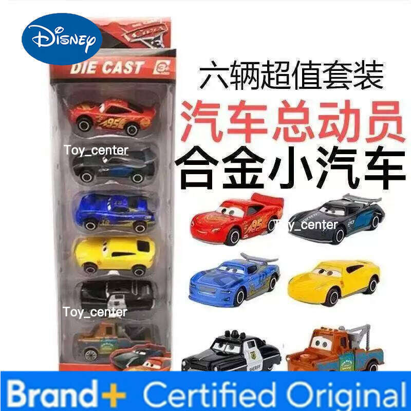 Disney Instock 7pcs/Set Pixar 3 Lightning M/C/Queen Jackson Storm Mack Truck 1:55 Diecast Metal Car Model Toy Boy Christmas Gift H260113
