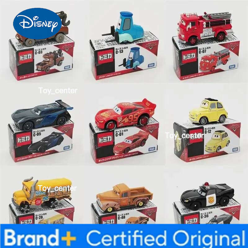 Disney TAKARA TOMY Alloy Car Model Lightning McQueen Mater Toy Cars Movie Series Gift for Boys Girls H260113