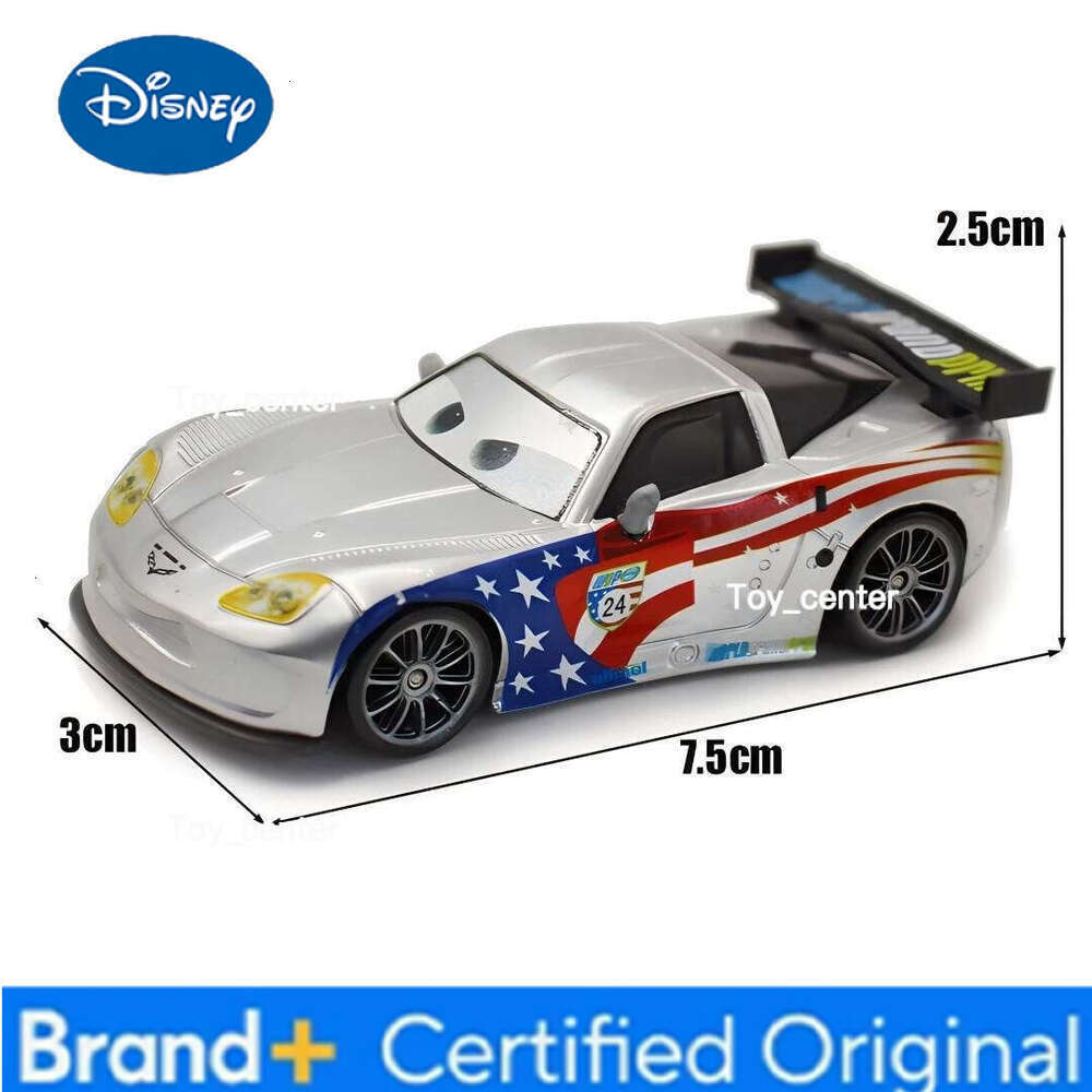 Disney Pixar Cars 3 Jeff Gorvette 1:55 Diecasts & Toy Vehicles Alloy Classic Metal Car Toys Moder For Children Gift H260113