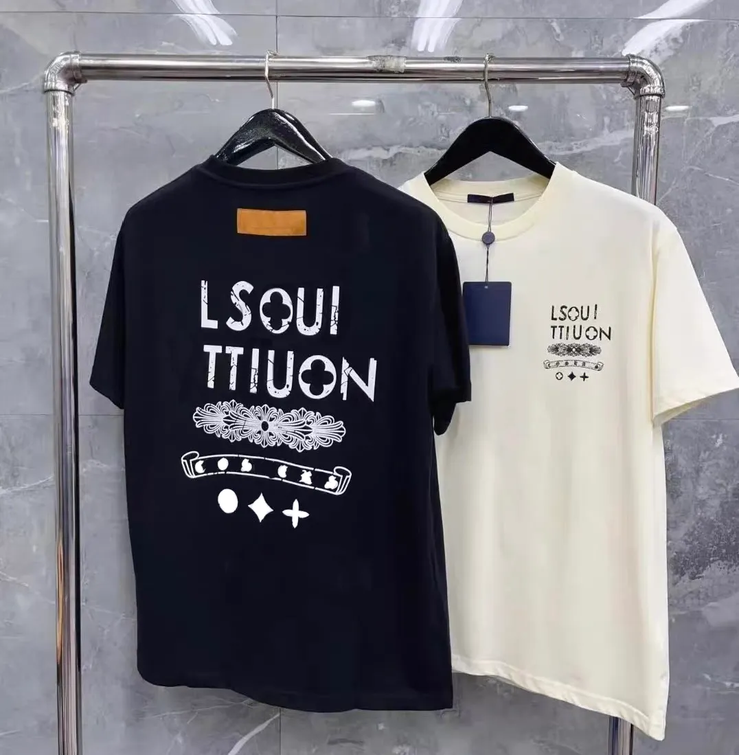 Designer men's T-shirt summer high-quality breathable pure cotton shirt fashion brand men's short sleeved light luxury men T-shirt