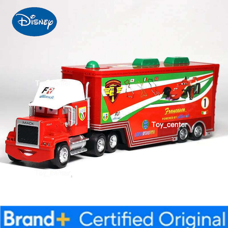 Disney Toys Pixar Cars 3 Lightning Mcqueen Container truck Racing Family Collection Flo Diecast Model Car Boy Girl Children Gift H260113