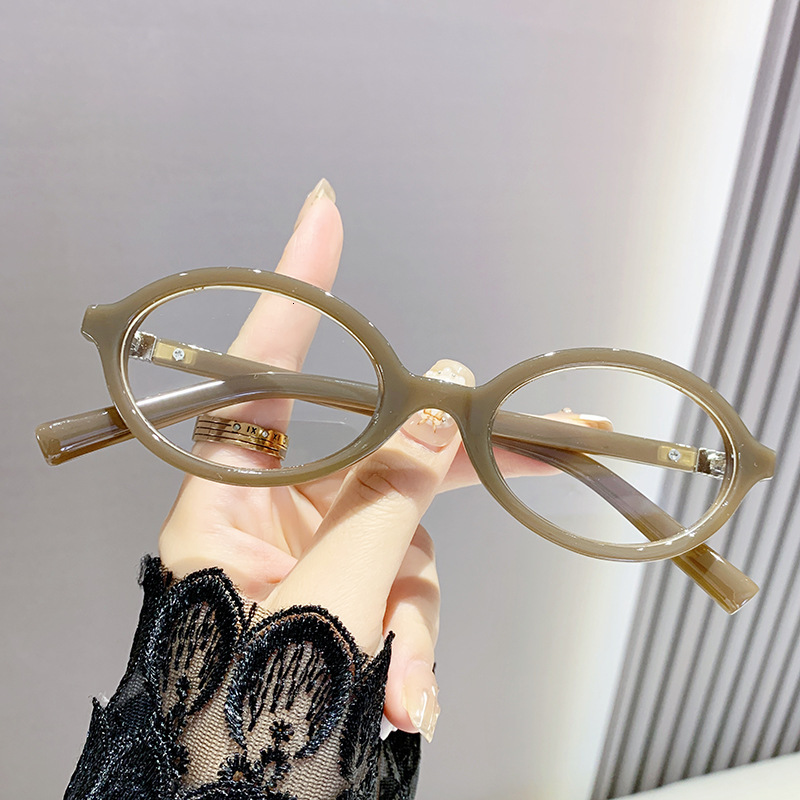 Designer Sunglasses Women's Presbyopia Glasses Luxury Glasses Black Frame Small Frame Men's Blue Light Blocking High End Frame Metal Teeth P