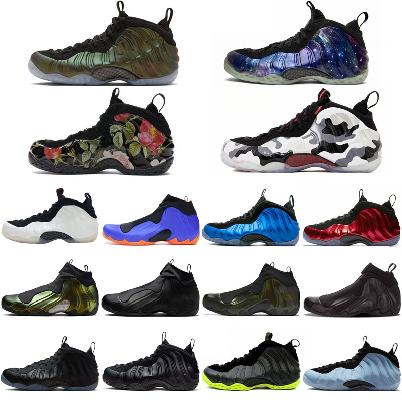 2026 One Penny foamposits Men Basketball Shoes Men trainers galaxy pink psychic black triple white dark neon royal floral metallic copper sport outdoor sneakers