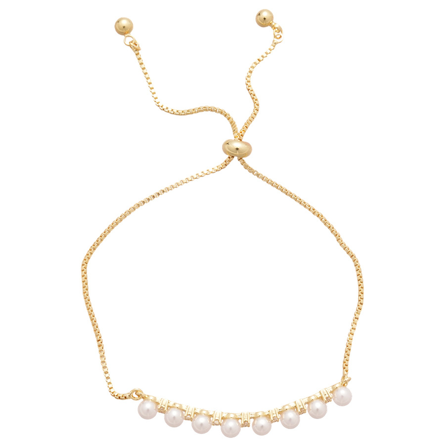French Style Zircon Flower Pearl Bracelet Light Luxury High-End Niche Elegant Wristband Daily Versatile Women's Jewelry - view 9