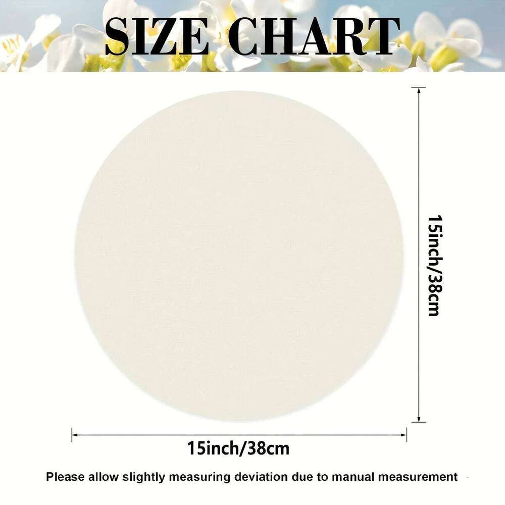 Mandala Flower Placemats Round And Elegant Design Mat Home Dining Table Decoration