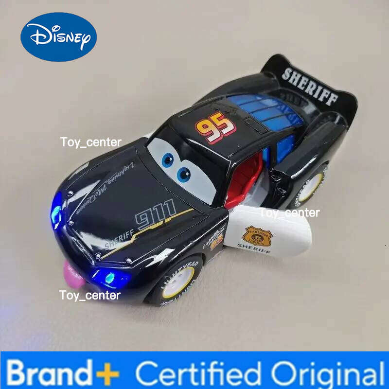 Disney Toy Story 3 Model Car Lightning Mcqueen Metal Diecast With Lights Inertial Pull-Back Wheel Spit Out Your Tongue Cars Toys H2601131