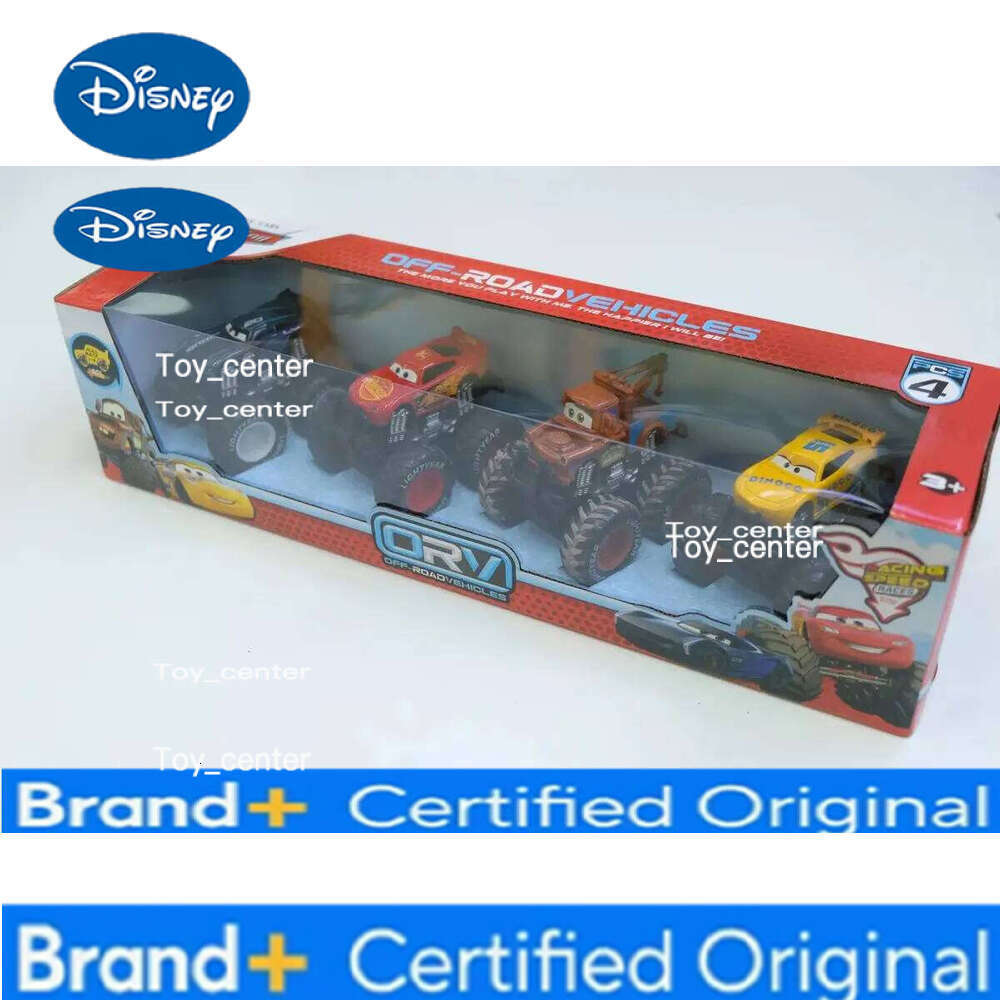 Disney Pixar New Cars 4pcs/set off Road Vehicle Pullback Toy Alloy Plastic Lightning McQueen Car Model Kids Gift Play Vehicles H260113